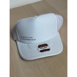 White Mrs Momma Beat Trucker Hat - New - OS